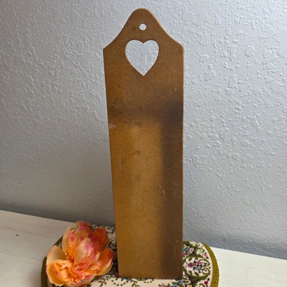 Vintage Wooden Heart Apothecary Organizer 6 Drawer Jewelry Box Cottage Decor - Picture 12 of 14